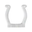 GloboStar® 70643 Πλαστική PVC Βάση Στήριξης για Όλες τις Πολύχρωμες RGB TUBE Neonflex 360° DC 24V & DC 230V IP68 - Μ2.5 x Π1.1 x Υ2.5cm