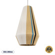 GloboStar® SALERNO 02079 Boho Κρεμαστό Φωτιστικό Πλέγμα Μονόφωτο 1 x E27 IP20 Πολύχρωμο Σχοινί - Μ50 x Π50 x Υ90cm