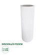 GloboStar® Artificial Garden MARSALA 20735 Επιδαπέδιο Πολυεστερικό Τσιμεντένιο Κασπώ Γλάστρα - Flower Pot Λευκό Φ41 x Υ120cm