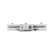 GloboStar® 2L-EUROTRACK 60910 Αντάπτορας +(Σταυρός) - Μονοφασικός 2 Καλωδίων για όλες τις Ράγες EUROTRACK AC 220-240V IP20 Μ10.7 x Π10.7 x Υ1.5cm - EUROTRACK® System 1L+1N - Θερμοπλαστικό - Λευκό - 5 Χρόνια Εγγύηση