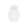 GloboStar® DIY 77563 Επιτοίχιος Στυπιοθλίπτης - Στήριγμα Καλωδίου Φωτιστικού - Φ1.6 x Υ2.3cm - Λευκό - Πλαστικό - 5 Χρόνια Εγγύηση