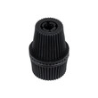 GloboStar® DIY 77564 Επιτοίχιος Στυπιοθλίπτης - Στήριγμα Καλωδίου Φωτιστικού - Φ1.6 x Υ2.3cm - Μαύρο - Πλαστικό - 5 Χρόνια Εγγύηση