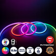 GLOBOSTAR® NEONIO 90755 Ψηφιακή Pixel Addressable Ταινία Neon Flex LED 14.4W/m 864lm/m 180° DC 12V Αδιάβροχο IP67 60 x SMD 5050 Chip/m 20 x Pixel/m Πολύχρωμο RGB Dimmable SPI/TTL Protocol IC SM16703P/WS2811/WS2812 - Μ1000 x Π1 x Υ2.3cm - Ρολό 10 Μέτρων - 2 Χρόνια Εγγύηση