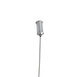GloboStar® GOURAMI 02360 Μοντέρνο Κρεμαστό Φωτιστικό Φιγούρα Μονόφωτο 1 x E27 IP20 Κόκκινο Ξύλο - Μ70 x Π40 x Υ27cm