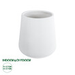 GloboStar® Artificial Garden MISSOURI 20693 Διακοσμητικό Πολυεστερικό Τσιμεντένιο Κασπώ Γλάστρα - Flower Pot Λευκό Φ70 x Υ70cm