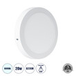 GloboStar® 60200 Εξωτερικό LED Panel Φ22cm 20W 2180lm 120° AC 220-240V IP20 Φ22.2 x Υ3cm Ψυχρό Λευκό 6000K - 3 Χρόνια Εγγύηση