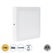 GloboStar® 60205 Εξωτερικό LED Panel 22x22cm 20W 2060lm 120° AC 220-240V IP20 Μ22 x Π22 x Υ3cm Θερμό Λευκό 2700K - 3 Χρόνια Εγγύηση