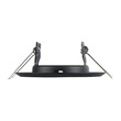 GloboStar® DELTA 77808 Χωνευτό Στρόγγυλο Σποτ Οροφής για Λάμπα MR16 με Βάση GU5.3 ή GU10 - IP20 - Μεταλλικό - Φ83 x Υ31mm - Μαύρο - 5 Χρόνια Εγγύηση