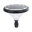 GLOBOSTAR® SOLARIOS 90502 Φωτιστικό Στύλου/Κολώνας Πλατείας/Πάρκου/Κήπου LED 40W 550lm 120° Ενσωματωμένο Φωτοβολταϊκό Panel 6V 12W & Επαναφορτιζόμενη Μπαταρία Li-ion 3.2V 15000mAh με Αισθητήρα Ημέρας-Νύχτας Αδιάβροχο IP65 Ψυχρό Λευκό 6000K - Γκρι Ανθρακί - Φ54 x Υ45cm - 2 Χρόνια Εγγύηση
