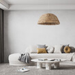 GloboStar® MANGATA 01847 Boho Κρεμαστό Φωτιστικό Καμπάνα Μονόφωτο 1 x E27 IP20 Καφέ Ξύλο - Μ60 x Π60 x Υ28cm