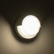 GLOBOSTAR® APEX 60766 Φωτιστικό Τοίχου - Απλίκα Εσωτερικού/Εξωτερικού Χώρου LED 10W 1050lm 120° AC175-265V Αδιάβροχο IP65 - Πλαστικό Σώμα - Φυσικό λευκό 4500K - Φ17 x Υ9cm - Λευκό - Bridgelux Chip - 3 Χρόνια Εγγύηση