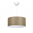 GloboStar® LOFTY 204-0090 Μοντέρνο Κρεμαστό Φωτιστικό Kαπέλο Μονόφωτο 1 x E27 IP20 Μπεζ Ύφασμα - Μ38 x Π38 x Υ70cm
