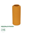 GloboStar® Artificial Garden CANGUU 21255 Διακοσμητικό Κεραμικό Βάζo Πορτοκαλί Π11 x Μ11 x Υ26 cm