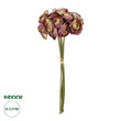 GloboStar® Artificial Garden PINK CAMELA BOUQUET 21299 Τεχνητό Διακοσμητικό Μπουκέτο Ρόζ Καμέλια Y37cm