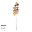 GloboStar® Artificial Garden PING SALMON ORCHID BRANCH 21405 Τεχνητό Διακοσμητικό Κλαδί  Ροζ Ορχιδέα Y95cm
