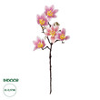 GloboStar® Artificial Garden PING MAGNOLIA BRANCH 21424 Τεχνητό Διακοσμητικό Κλαδί Ροζ Μαγνόλια Y57cm