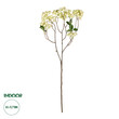 GloboStar® Artificial Garden WHITE BERRIES FRUIT BRANCH 21446 Τεχνητό Διακοσμητικό Κλαδί Λευκό Γκί Y71cm