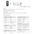 GloboStar® 73118 RT1+V1 SKYDANCE ΣΕΤ Dimmer & Ασύρματο Χειριστήριο Αφής 1 Group RF 2.4Ghz 8A Max DC 5-36V (288W) - DC 3V IP20 - 5 Χρόνια Εγγύηση