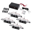 GloboStar® 85017 PRO Series ΣΕΤ 4 x 3 Μπάρες Σήμανσης Οχήματος Οδικής Βοήθειας για Αυτοκίνητα & Φορτηγά 3 Προγραμμάτων Φωτισμού STROBE LED HIGH POWER 36W DC 10-30V Αδιάβροχο IP65 Κόκκινο & Μπλε-  Μ18 x Π4.5 x Υ3cm - 2 Χρόνια Εγγύηση