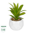 GloboStar® Artificial Garden SUCCULENT ALOE POTTED PLANT 20984 Διακοσμητικό Φυτό Αλόη Φ9 x Υ12cm