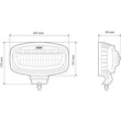 L7237.5 ΠΡΟΒΟΛΕΑΣ ΜΕ ΠΟΡΤΟΚΑΛΙ LED ΦΛΑΣ GLARE OVAL-PRO DEMON LINE 10>30V 51 LED 60W 3500lm 247x175x93mm LAMPA - 1 ΤΕΜ.