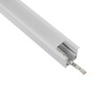 GLOBOSTAR® ALP-LINEAR RECESSA 61785-3M Χωνευτό Προφίλ Αλουμινίου με Λευκό Γαλακτερό Πατητό Κάλυμμα για Ταινίες LED IP20 - Λεικό Ματ - Μ300 x Π3.5 x Υ4cm