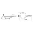 L9712.5 ΤΗΓΑΝΙ ΗΛΕΚΤΡΙΚΟ ELECTRIC FRYING PAN 24V 270W 13A Φ20cm 360ml ΜΕ ΦΙΣ ΑΝΑΠΤΗΡΑ LAMPA - 1 ΤΕΜ.