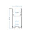 GLOBOSTAR® ALP-LINEAR LUMILINE 61763-3M Επιφανειακό / Κρεμαστό Προφίλ Αλουμινίου με Λευκό Γαλακτερό Πατητό Κάλυμμα για Ταινίες LED IP20 - Λευκό Ματ - Μ300 x Π3.5 x Υ7cm