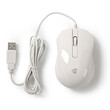 NEDIS MSWD300WT Wired Desktop Mouse 1000 dpi 3-Button White