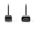 NEDIS CCGP37100BK20 DisplayPort - HDMI Cable, DisplayPort Male - HDMI Connector
