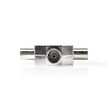 NEDIS CSGP40950ME Coax Splitter 2x IEC (Coax) Male - IEC (Coax) Female, Metal
