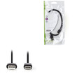 NEDIS CCGP60600BK10 USB 2.0 Cable Type-C Male - A Male 1.0 m Black