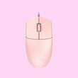 ALCATROZ USB HR OPTICAL MOUSE 1600CPI ASIC ONE PEACH