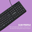 ALCATROZ SILENT USB WIRED KEYBOARD KB1500 BLACK