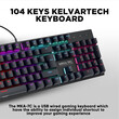 ARMAGGEDDON MECHANICAL HOT-SWAP KEYBOARD 12FX BACKLIGHT RED SWITCH MKA-7C 2024 BLACK LINEAR