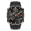 BLACKVIEW MULTI-FUNCTION SMARTWATCH WITH FLASHLIGHT COMPASS BT CALL & HEALTH MANAGEMENT BLACK