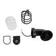 GLOBOSTAR® AGRE 61711 Φωτιστικό Τοίχου - Απλίκα Κήπου με Ντουί 1 x E27 AC 220-240V Αδιάβροχο IP65 - Μάυρο - Μ18 x Π11.5 x Υ22cm