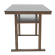 Τραπέζι μπαρ Tenor pakoworld φυσικό ξύλο rubberwood-ΜDF καρυδί 150x90x91.5εκ