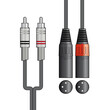 2R-2XM075 Καλώδιο Ήχου 2 x RCA Plugs - 2 x XLR Male 0.75m (Τεμάχιο)