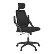 Καρέκλα γραφείου Peja pakoworld mesh ύφασμα μαύρο 58x60x107-117εκ