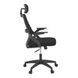 Καρέκλα γραφείου Peja pakoworld mesh ύφασμα μαύρο 58x60x107-117εκ