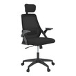 Καρέκλα γραφείου Peja pakoworld mesh ύφασμα μαύρο 58x60x107-117εκ