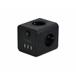 jager ΚΥΒΟΣ ΣΟΥΚΟ VENEX - 4 ΘΕΣΕΙΣ ΣΟΥΚΟ -  3 ΘΥΡΕΣ  USB A - ΜΑΥΡΟ (TW3U4E-B)