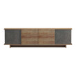 Έπιπλο τηλεόρασης Zafore  pakoworld σε oak-καφέ antique απόχρωση 180x33x50εκ