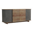 Μπουφές Zafore  pakoworld σε oak - καφέ antique απόχρωση 180x45x80εκ