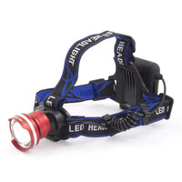 ESPERANZA φακός κεφαλής LED EOT001, 600lm, zoom, μαύρος/κόκκινος