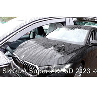 ΑΝΕΜ.SET28368 ΑΝΕΜΟΘΡΑΥΣΤΕΣ ΓΙΑ SKODA SUPERB IV 5D LIFTBACK 2023+ ΣΕΤ ΑΥΤΟΚΙΝΗΤΟΥ ΑΠΟ ΕΥΚΑΜΠΤΟ ΦΙΜΕ ΠΛΑΣΤΙΚΟ HEKO - 4 ΤΕΜ.