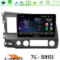 Cadence x Series Honda Civic 2006-2011 8core Android 14 4+64gb Navigation Multimedia Tablet 10" u-x-Hd0242