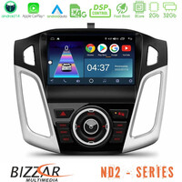 Bizzar nd2 Series 4core Android14 2+32gb Ford Focus 2012-2018 Navigation Multimedia Tablet 9" με Carplay & Android Auto u-nd2-Fd0845