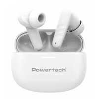 POWERTECH earphones με θήκη φόρτισης PT-1432, True Wireless, 35/300mAh, μαύρα